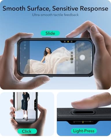 ESR for iPhone 16 Pro Max Case with Stash Stand, Camera Control, 23FT Military-Grade Shock-Absorbing Drop Protection, Compatible with MagSafe Accessories, Magnetic Cyber Series, Black - Image 5