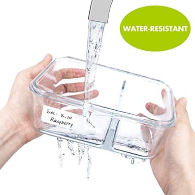 1000 Blank Removable Freezer Labels Water Oil Resistant with Perforation Line for Food Containers Jars Pantry Organization (Each Measures 1” x 2”) - Image 3