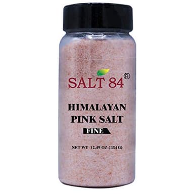 SALT 84 Himalayan Pink Salt, Fine Salt Plastic Shaker - 12.49 Ounce - Image 1