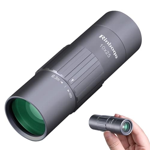 10x25 Monocular Telescope, Mini Pocket Small Size Compact Handheld Portable Lightweight ED Glass HD Optics BAK-4 Roof Prism High Powered Waterproof for Adults Camping Hiking Travel Bird Watching - Image 1