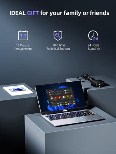 ACEMAGIC 2025 Laptop, Laptop Computer with Intel Quad-Core Processor(Up to 3.4GHz), 16GB DDR4 512GB SSD, Windows 11 Laptop, 15.6" IPS 1080P, Metal Shell, USB3.2, Long Battery Life - Image 7