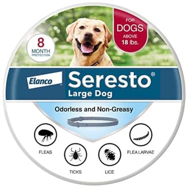 Seresto Large Dog Vet-Recommended Flea & Tick Treatment & Prevention Collar for Dogs Over 18 lbs. | 8 Months Protection - Image 1