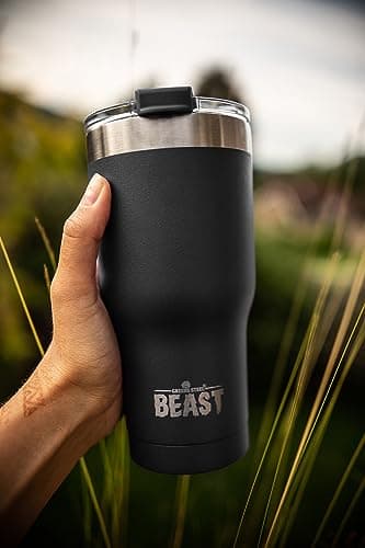 Beast 40 oz Tumbler Stainless Steel Vacuum Insulated Coffee Ice Cup Double Wall Travel Flask (Matte Black) - Image 3