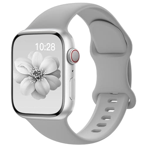 Sport Silicone Band Compatible with Apple Watch Bands 40mm 38mm 41mm 44mm 45mm 42mm 49mm Women Men,Soft Wristband Waterproof Replacement Sport Strap for iWatch Bands Series 9 8 7 6 5 4 3 2 1 SE Ultra - Image 1