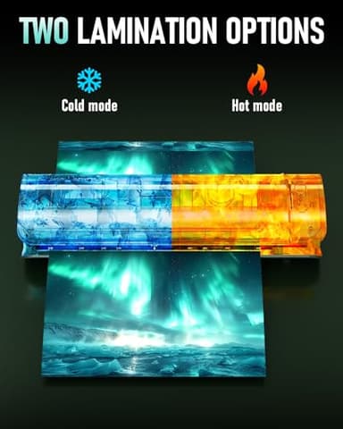 Qfun Laminator Machine 11x17 Cold Thermal Laminator,13 inch Laminating Machine 60s Warm-up with 30 Laminate Sheets,9 in 1 Desktop A3 Lamination Machine with Paper Trimmer for Teacher Home Office - Image 5