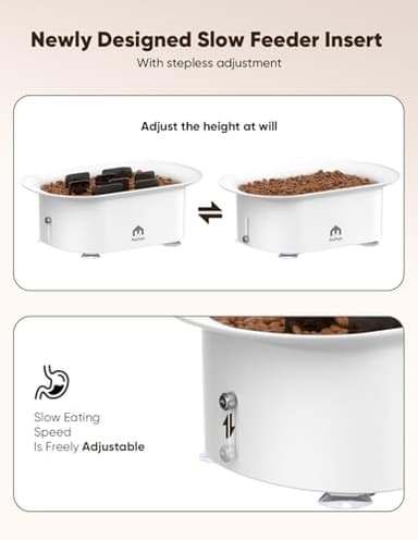 PETPATH Slow Feeder Dog Bowls,with Maze Puzzle Anti-Slip Interactive Feeding Slow Down Eating,Anti -Slip Pet Food Dish for Medium Breed(with Suction Cup Foot Pad 2-6 Cups) - Image 6