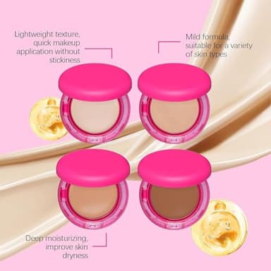Peptide Bouncees Foundation, Balm Foundation, Hydrating, Age-Defying Makeup for Mature Skin, Natural, Medium Buildable Coverage, All Skin Types - Image 5