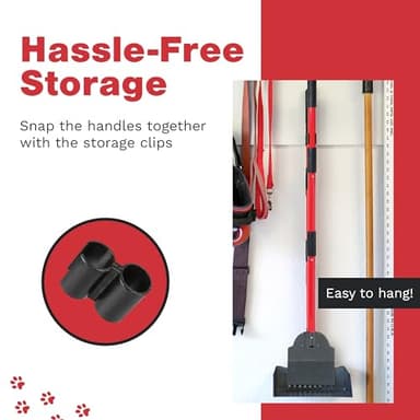 Pawler Pooper Scooper for Large Dogs, Small Dogs and Horses, Metal Poop Scooper Set with Long Handle Rake, Spade and Tray for Yard, Grass, Dirt or Gravel, Heavy Duty Aluminum Poop Picker Upper - Image 9