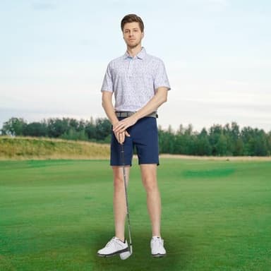 M MAELREG Polo Shirts for Men Quick Dry Fit Short Sleeve Performance Moisture Wicking Print Men’s Golf Shirts - Image 2