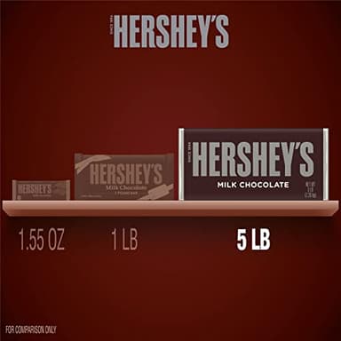 HERSHEY'S Milk Chocolate Candy Bar, 5 lb - Image 2