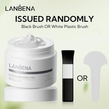 LANBENA 2.0 Nose Pore Strips, Blackhead Remover Mask with Salicylic Acid, Amazonian White Clay, Pore Cleanser Purifying Peel off Face Mask with 60 PCS Strips, Aloe Facial Mask(1.05 Ounce) - Image 2