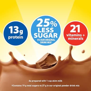 Carnation Breakfast Essentials Light Start Nutritional Powder Drink Mix Rich Milk Chocolate, 8 Count Box of 0.705 oz Packets (Pack of 8 Boxes) - Image 4