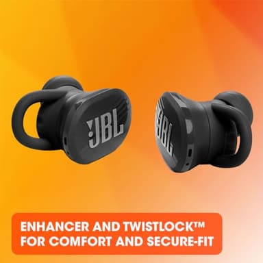 JBL Endurance Race TWS - Waterproof true wireless active sport earbuds, JBL Pure Bass Sound, Up to 30 hours of battery life, IP67 Waterproof and Dustproof, Ambient Aware & TalkThru (Black) - Image 6
