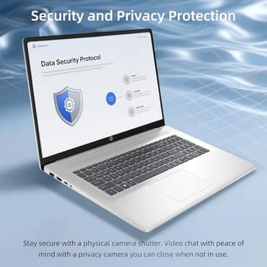 HP 17.3 HD+ Laptop Computer for Student & Business, Intel 8-Core Processor, 32GB RAM, 1TB SSD, WiFi 6, Bluetooth 5.3, HDMI, Type-C, Silver, Windows 11 Pro - Image 7