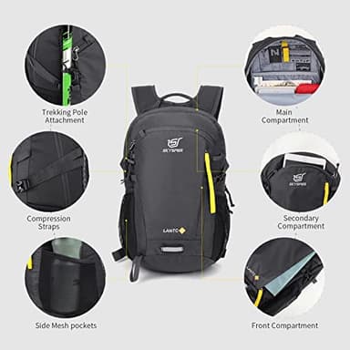 SKYSPER Small Hiking Backpack, 20L Lightweight Travel Backpacks Hiking Daypack for Women Men - Image 6