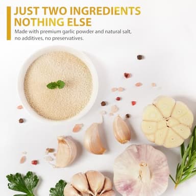 Soeos Garlic Salt 9.5 Ounce(270g), Garlic Salt Seasoning, Non GMO, Gluten Free, Ideal for Adding Flavor to Soups, Breads, Vegetables, Meats and More - Image 4