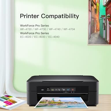802XL Ink Cartridges Remanufactured for Epson 802 Ink Cartridges for Epson 802 802 XL Ink Cartridges Combo Pack Works with Epson Workforce Pro WF-4740 WF-4730 WF-4720 WF-4734 EC-4020 EC-4030, 4 Pack - Image 2