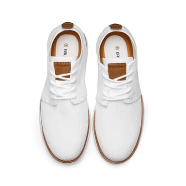 Bruno Marc Men's CoolFlex Breeze Mesh Sneakers Oxfords Lace-Up Lightweight Casual Walking Shoes,Size 12,01 White,Grand - Image 4