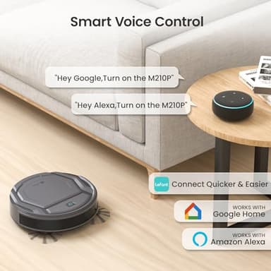 Lefant M210 Pro Robot Vacuum Cleaner, Slim and Quiet, 3 Suction Levels, 6 Cleaning Modes, Schedule Time, WiFi/APP/Alexa, 120-Min Runtime, Self-Charging, Perfect for Pet Hair and Hard Floors - Image 4