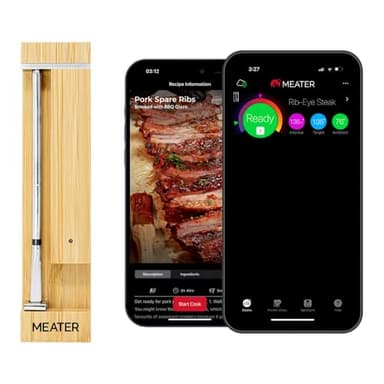 MEATER Pro: Smart Bluetooth Wireless Meat Thermometer Digital | 1000°F Heat Resistance | Long Range | Certified Accuracy | BBQ, Oven, Grill, Smoker, Air Fryer, Deep Fryer - Image 1