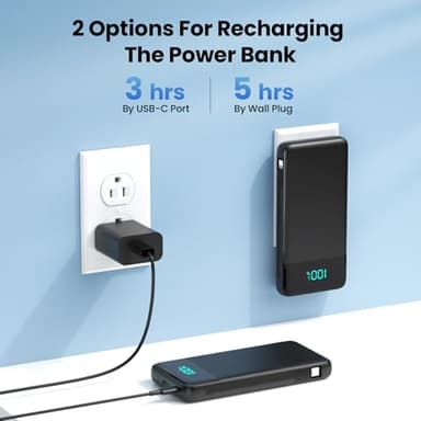 Portable Charger for iPhone with Built in Cables and Wall Plug,Upgraded 13800mAh Fast Charging USB C Power Bank,4 Outputs Travel Essential Battery Pack Compatible with iPhone 16/15/14,Samsung,Android - Image 2