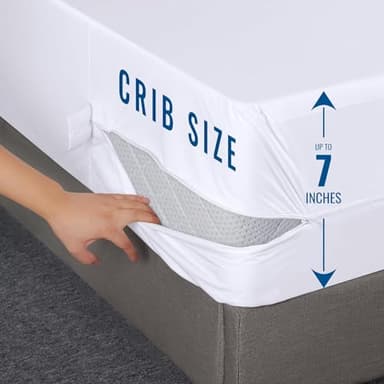 Utopia Bedding Zippered Mattress Encasement Crib Size (Pack of 2), 100% Waterproof, Dust Mite and Bed Bug Proof Mattress Protector, Absorbent 6-Sided Mattress Cover - Image 5
