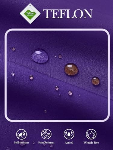 siliteelon Womens Button Down Shirt Wrinkle Free Dress Shirts Purple Slim Fitted Long Sleeve for Women Casual Work Business Button Up Blouse Shirts Server - Image 4