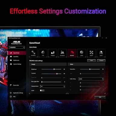 ASUS ROG Strix 24.5” 1080P USB-C HDR Gaming Monitor (XG259CS) - Full HD, 180Hz, 1ms, Fast IPS, Extreme Low Motion Blur Sync, G-SYNC Compatible, Tripod Socket, DisplayWidget, AI Gaming, 3 yr Warranty - Image 7