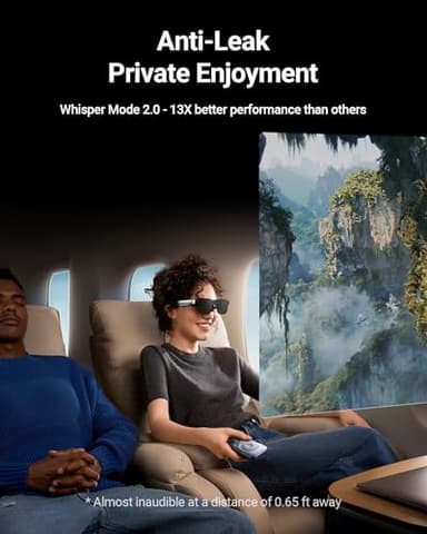 RayNeo Air 2s XR Glasses - AR Glasses, 201" 120Hz 5000 Nits FHD OLED Display, Video Display Glasses Compatible with iPhone 16,15/Android/Switch/PS5/SteamDeck, 2024 Model - Image 5
