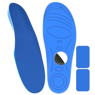 Edvbela Insoles for Airtag Hidden Holder, Tracker Devise Case for Kids, Adults and Elderly, Comfortable Inserts for Shoes, Blue (175-190mm) - Image 1