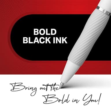 Sharpie S-Gel Gel Pens, Pearl White Body, Black Ink, Medium Point (0.7mm), 12 Count - For Journaling, Writing, Note-Taking, School, Office Supplies - Image 4