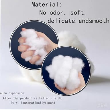 JOYLION Cotton and Polyester Fiberfill Stuffing for Stuffed Animals Crafts Pillows and Decorations 1.1 lb Snow Fluff Batting - Image 4