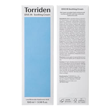Torriden DIVE IN Hyaluronic Acid Soothing Cream Tube Type 100ml (3.38 fl. oz) | Revitalizing Facial Moisturizer for Sensitive and Dry Skin | Hyaluronic Acid, Panthenol, Allantoin - Image 9