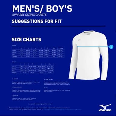 Mizuno Comp Diamond Long sleeve Crew, Grey, Small - Image 3