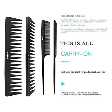 Balon Hair Brush for Women and Men, 4Pcs Paddle Brush Detangling Brush Hair Comb Set for Long Thick Thin Curly Hair, Hairbrush Great On Wet or Dry, No More Tangle - Image 4