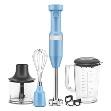KitchenAid Variable Speed Corded Hand Blender with Accessories, Blue Velvet, KHBV83VB - Image 1