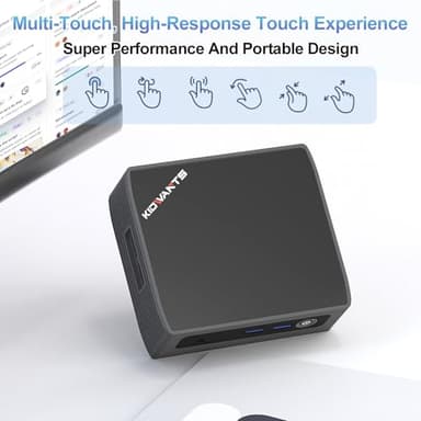 KN1 Mini PC, Intel N4000 (Up to 2.6 GHz) 8GB RAM, 128GB ROM(Expandable M.2 SATA Storage), HDMI Port 4K Dual Display Desktop Computer for Home Office, BT 5.0/ WiFi 5/USB 3.0. - Image 5