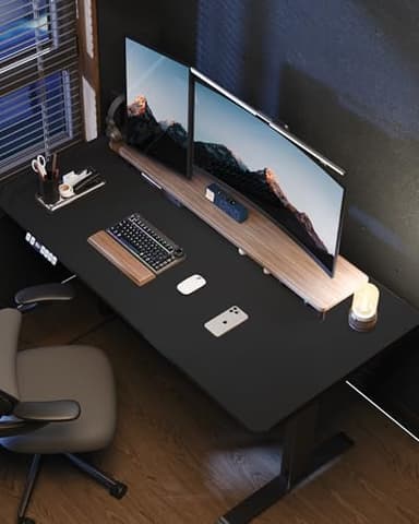 Large Desk Mat 55"x24" - Premium Non-Slip Desk Pad, Waterproof and Scratch-Resistant Office Desk Protector, Large Desk pad Workspace Mat for Home and Office(Black) - Image 2