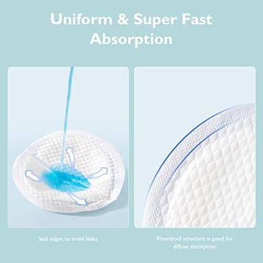 Momcozy Ultra-Thin Disposable Nursing Pads, Ultra-Absorbent and Breathable Portable Breast Pads, Make The Breasts Light and Unburdened, with Reinforced Adhesive, Individually Packaged (200 Count) - Image 7