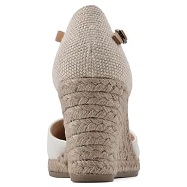 WHITE MOUNTAIN Women's Mamba Espadrille Wedge Sandal, Natural/Fabric, 6.5 W - Image 5
