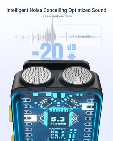 PQRQP Wireless Microphone for iPhone, iPad, Android(Lightning/USB C), Dual Microphones 20 H Battery Life, Mini Microphone, Cordless Double Mics for Video Recording, YouTube, TikTok, 164FT - Image 2