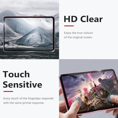 bersem Screen Protector Compatible with iPad A16 11th/10th Generation (11/10.9 Inch, 2025/2022), Tempered Glass, Ultra Clear, Anti-Scratch, Case Friendly, EZ Kit, 1 Pack - Image 5