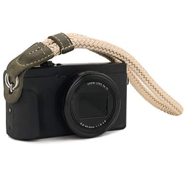 MegaGear SLR, DSLR Camera Cotton Wrist Strap - Khaki Green, Large - 100cm/39inc - Image 2