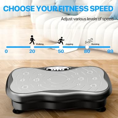 Vibration Plate Exercise Machine for Lymphatic Drainage Weight Loss, Whole Body Workout Vibration Fitness Platform ,Home Training Equipment ,Sport Gym for Weight Loss Fat Burner for Women Men - Image 3