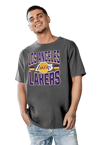 Los Angeles Lakers NBA Officially Licensed T-Shirt Ringspun Bold Black, Medium - Image 1