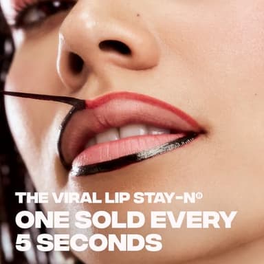Sacheu Lip Liner STAY-N Peel Off Lip Stain — Long Lasting Matte Lip Tattoo Transfer Proof Lipstain Infused with Hyaluronic Acid & Vitamin E for All Skin Types — Vegan & Cruelty-Free, p-INKED - Image 3