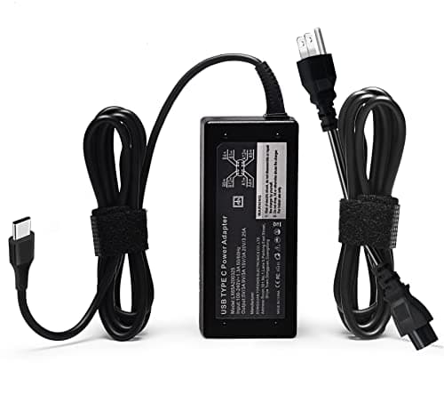 GVKRLXZ Replacement for 65W Dell Laptop Charger USB-C;Compatible with Dell Latitude/Chromebook/XPS 65 Watt USB Type C AC Power Adapter Cord - Image 1
