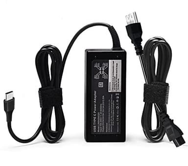 GVKRLXZ Replacement for 65W Dell Laptop Charger USB-C;Compatible with Dell Latitude/Chromebook/XPS 65 Watt USB Type C AC Power Adapter Cord - Image 1