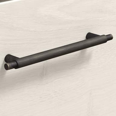 Bush Furniture Key West Small End Table with Storage | Modern Farmhouse Accent Shelf for Living Room in Linen White Oak - Image 4