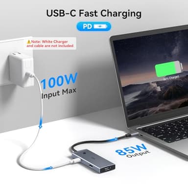 HODO Docking Station to Dual HDMI Monitors Adapter USB C to Dual HDMI Adapter 4K 60 Hz for Laptops Docking Station Dual Monitor with PD 3 USB Port Button Compatible for HP Elitebook Dell XPS 13 15 etc - Image 7